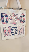 Dog Mom Sequin Tote Bag