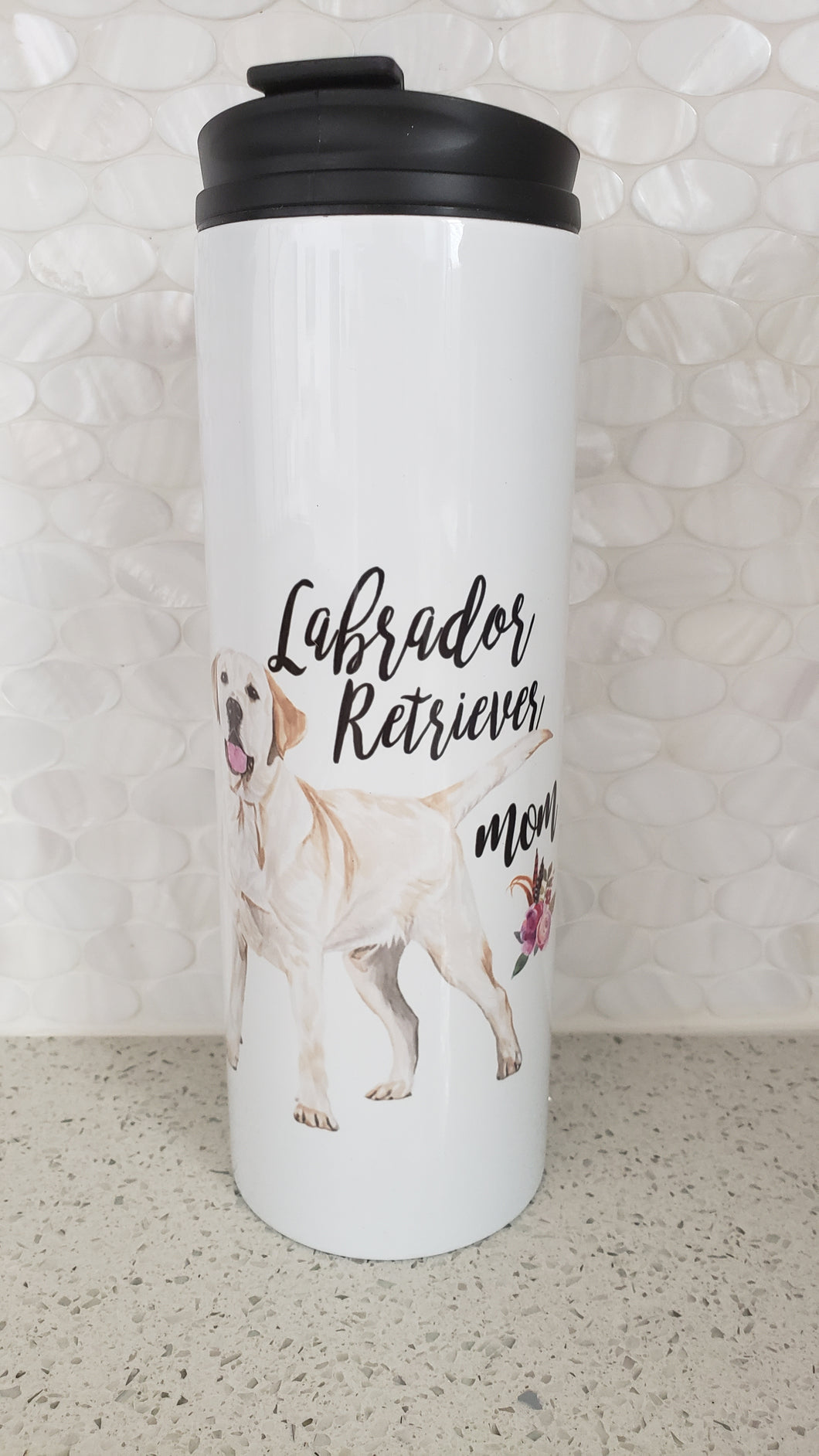 Yellow Labrador Mom Tumbler