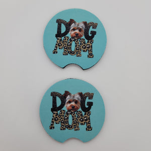 Yorkie "Dog Mom" Car Coasters