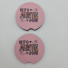 "Best Auntie Ever" Car Coasters