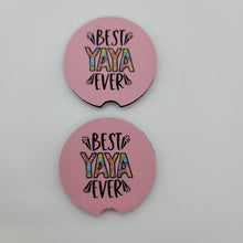 "Best Yaya Ever" Car Coasters