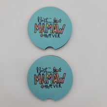 "Best Mamaw Ever" Car Coasters