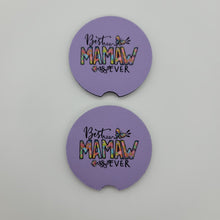 "Best Mamaw Ever" Car Coasters