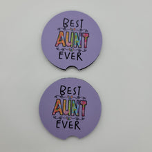 "Best Aunt Ever" Car Coasters