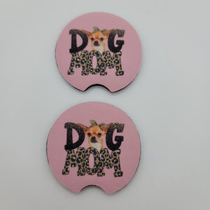 Chihuahua "Dog Mom" Car Coasters