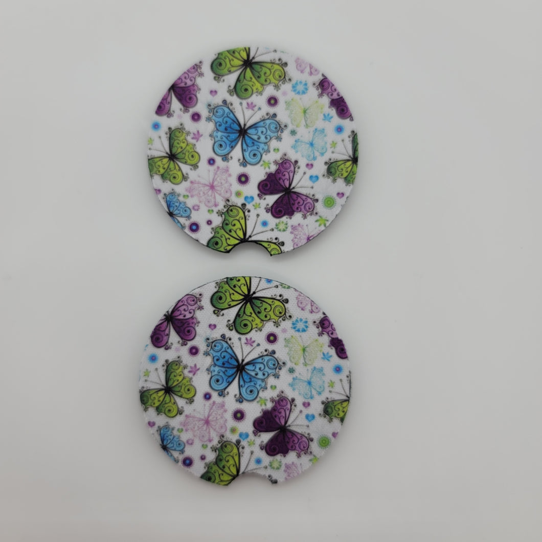 Butterflies Car Coasters