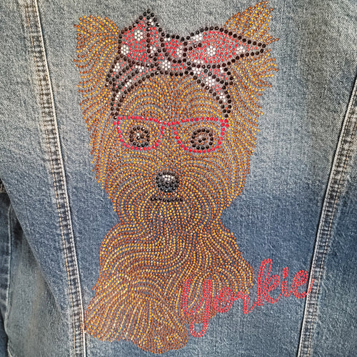 Yorkie Rhinestone Jacket