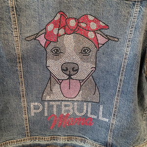 Blue Nose Pitbull Rhinestone Jacket