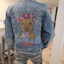 Red Nose Pitbull Rhinestone Jacket