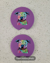 Pitbull Colorful Car Coasters