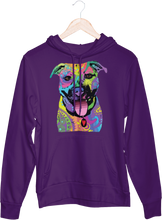 Colorful Pitbull Heart Hoodie