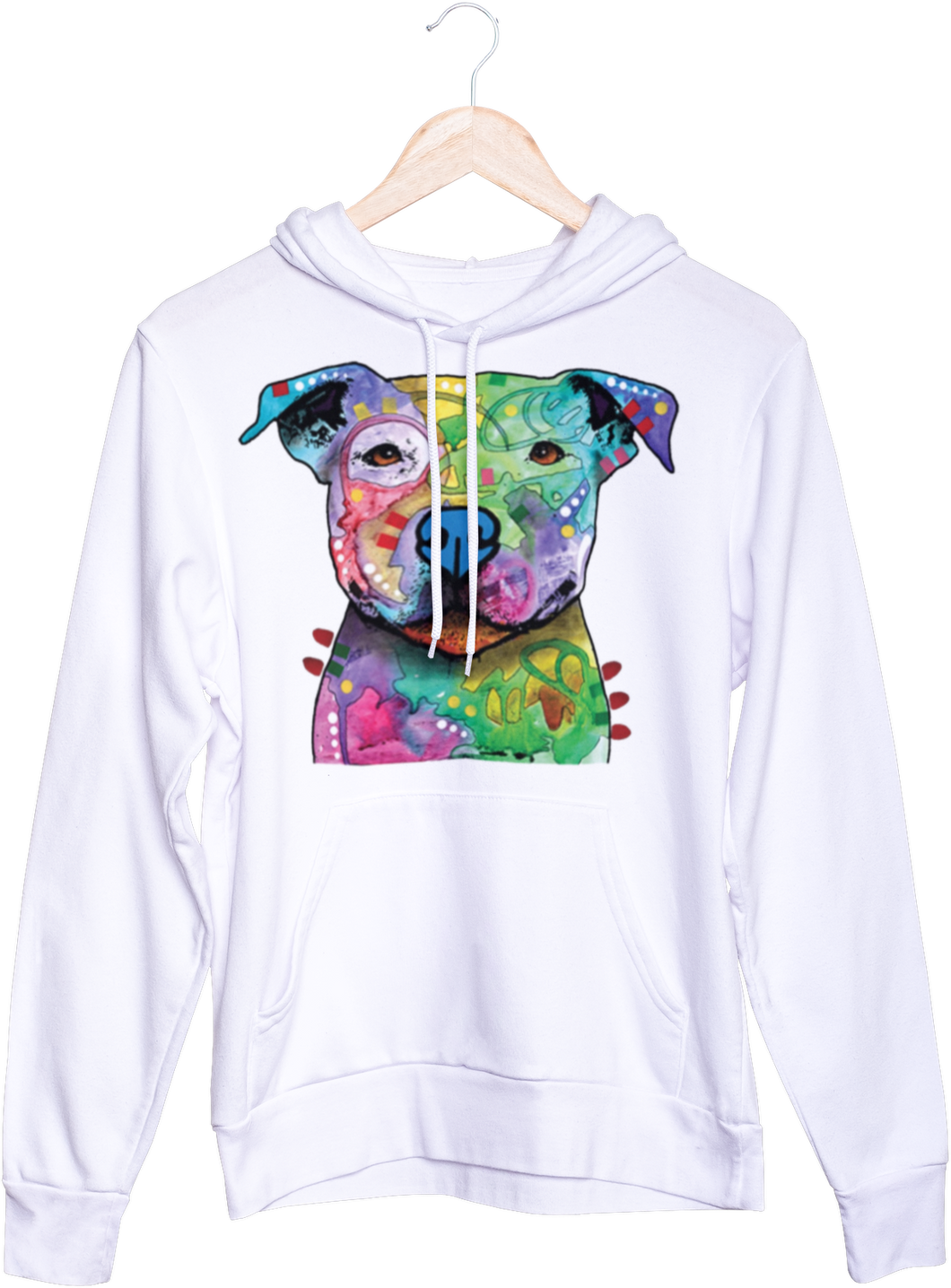 Colorful Pitbull Hoodie